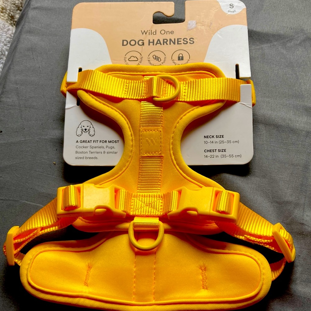 Wild One Dog Harness Size Small Color Yellow Butter